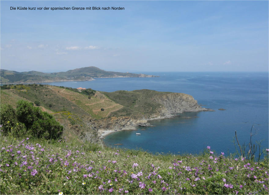 Die K�ste kurz vor der spanischen Grenze mit Blick nach Norden